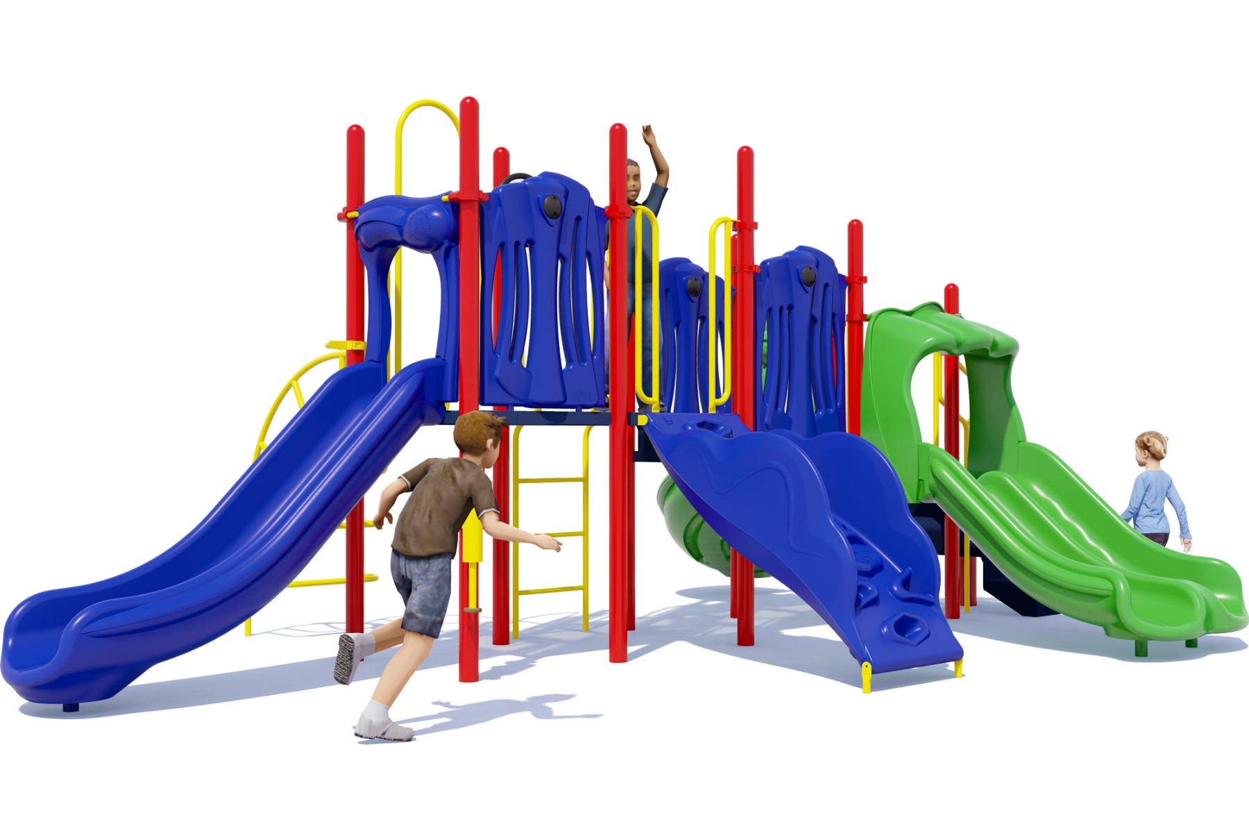 Playtastic Commercial Playground Equipment | Playful Colors | Front View