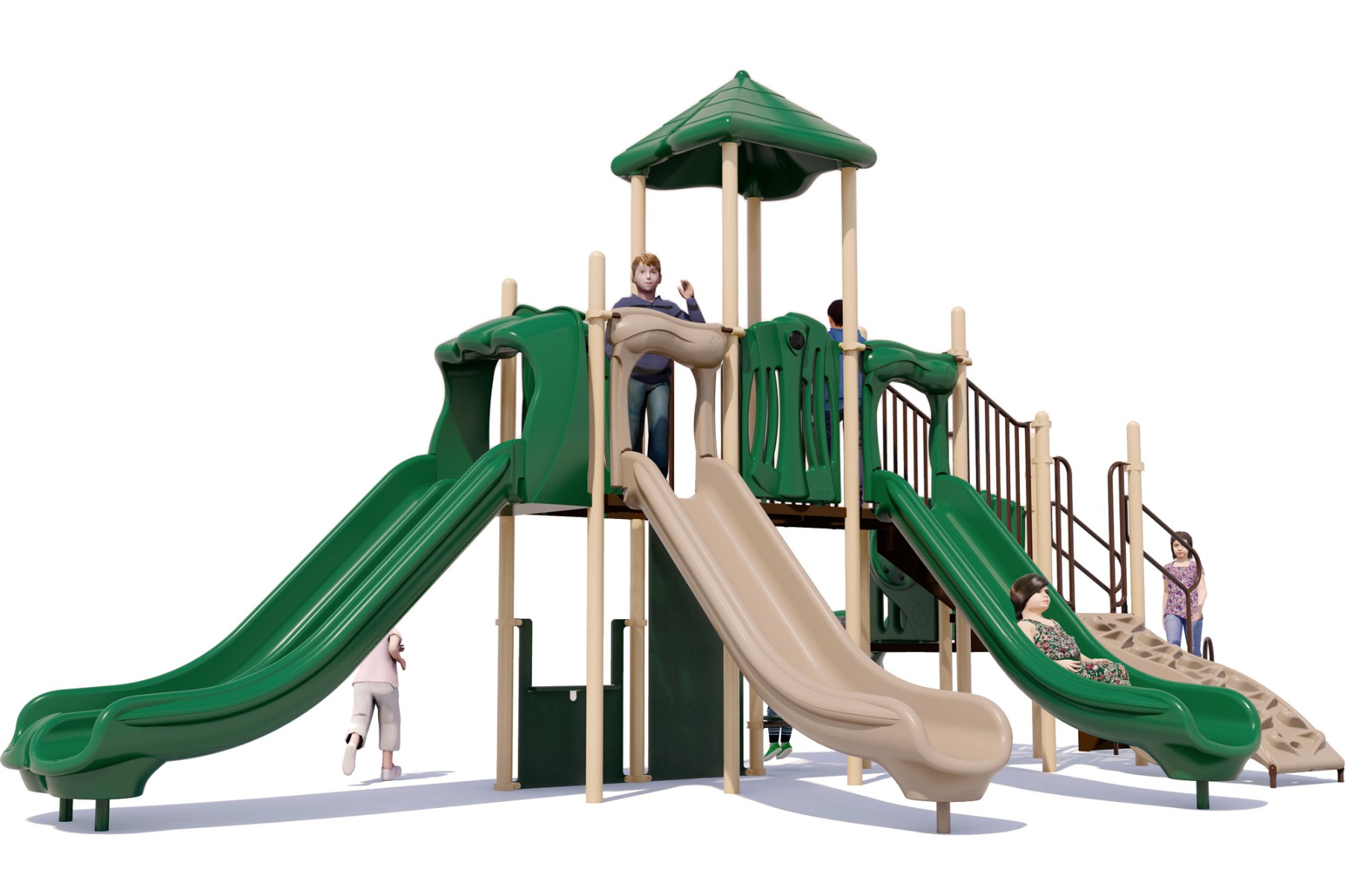 Big Tex Play Structure | Natural | Front