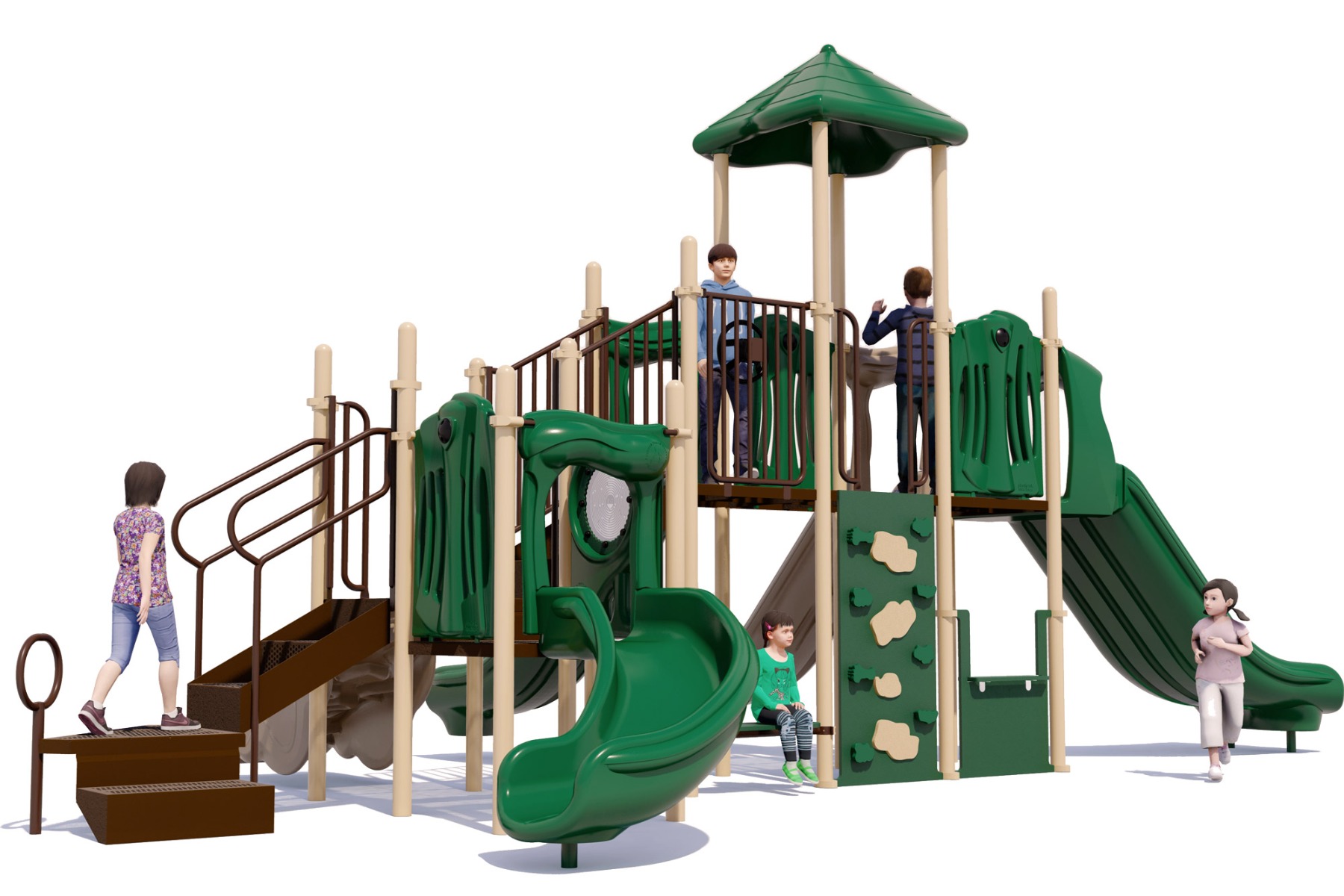 Big Tex Play Structure | Natural | Rear