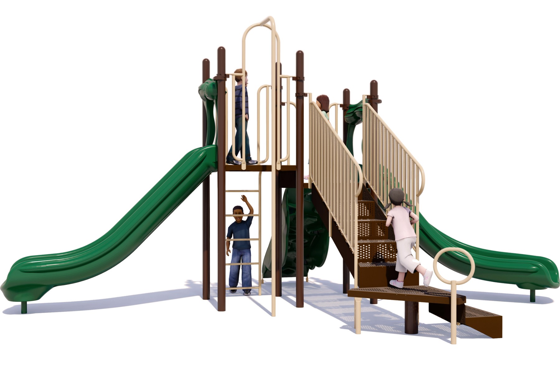 Ready to Run Playground - Natural Color Scheme - Rear View