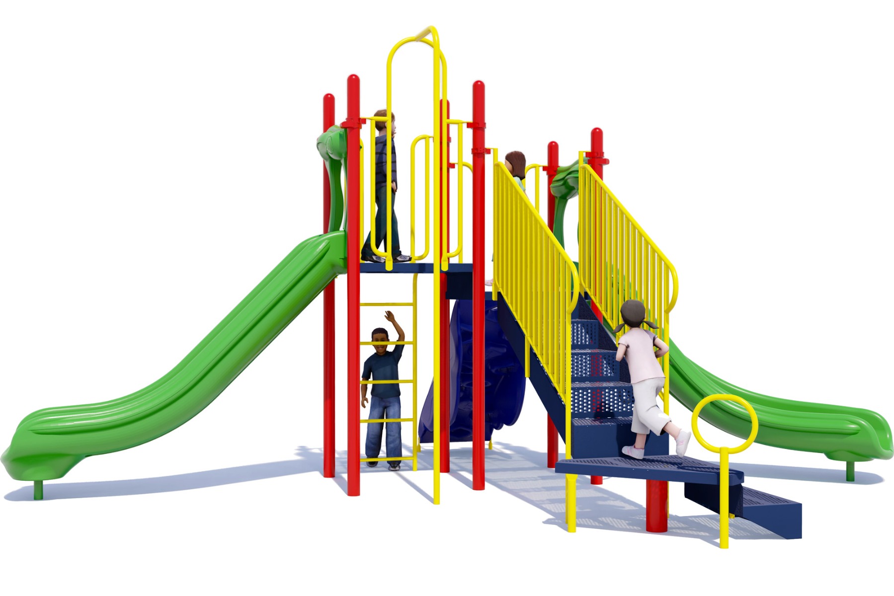 Ready to Run Playground - Playful Color Scheme - Rear View