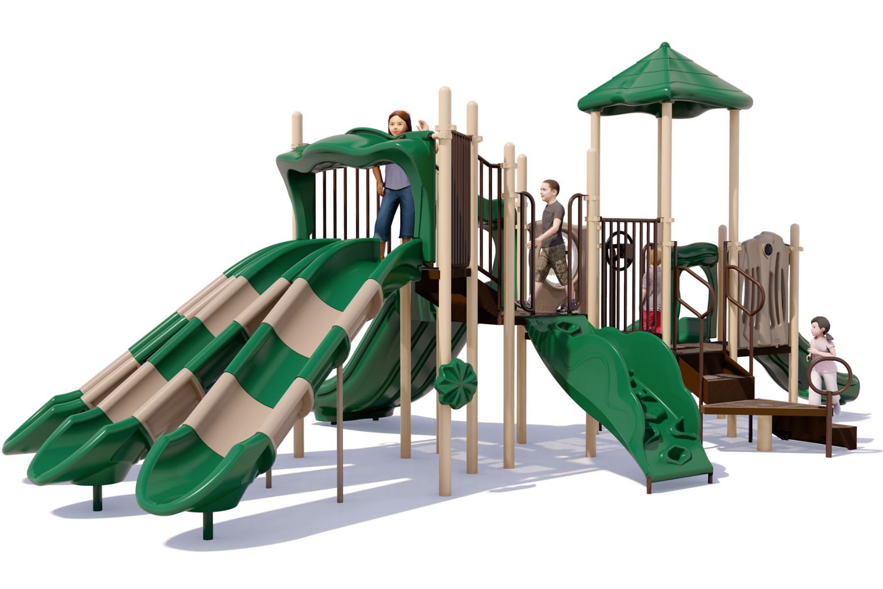 Super Zoom Playground | Front View | Natural Colors