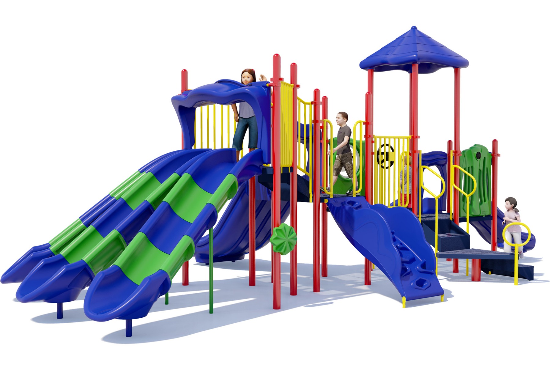 Super Zoom Playground | Front View | Playful Colors