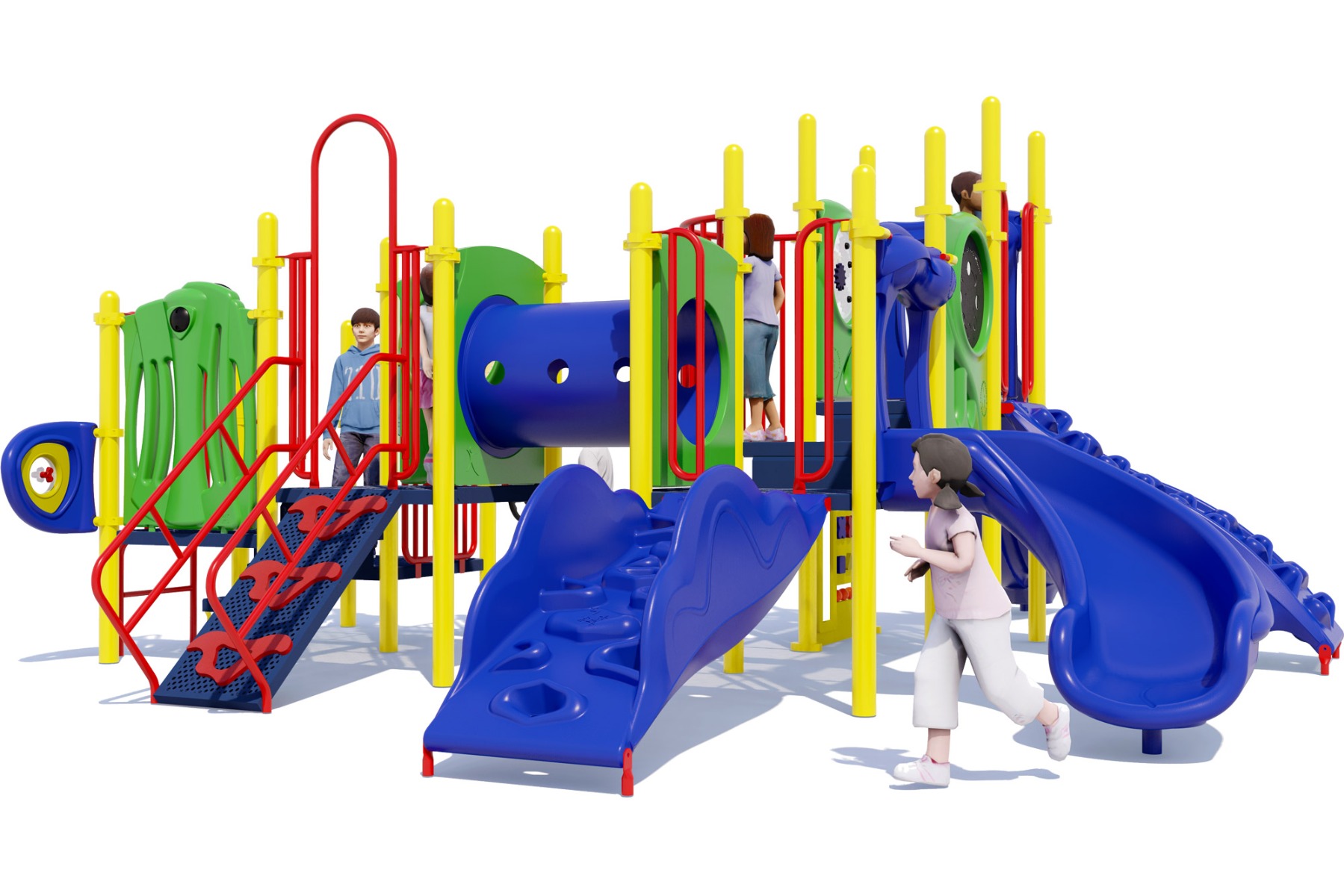 Jungle Jamboree Playground | Playful Colors | Rear View