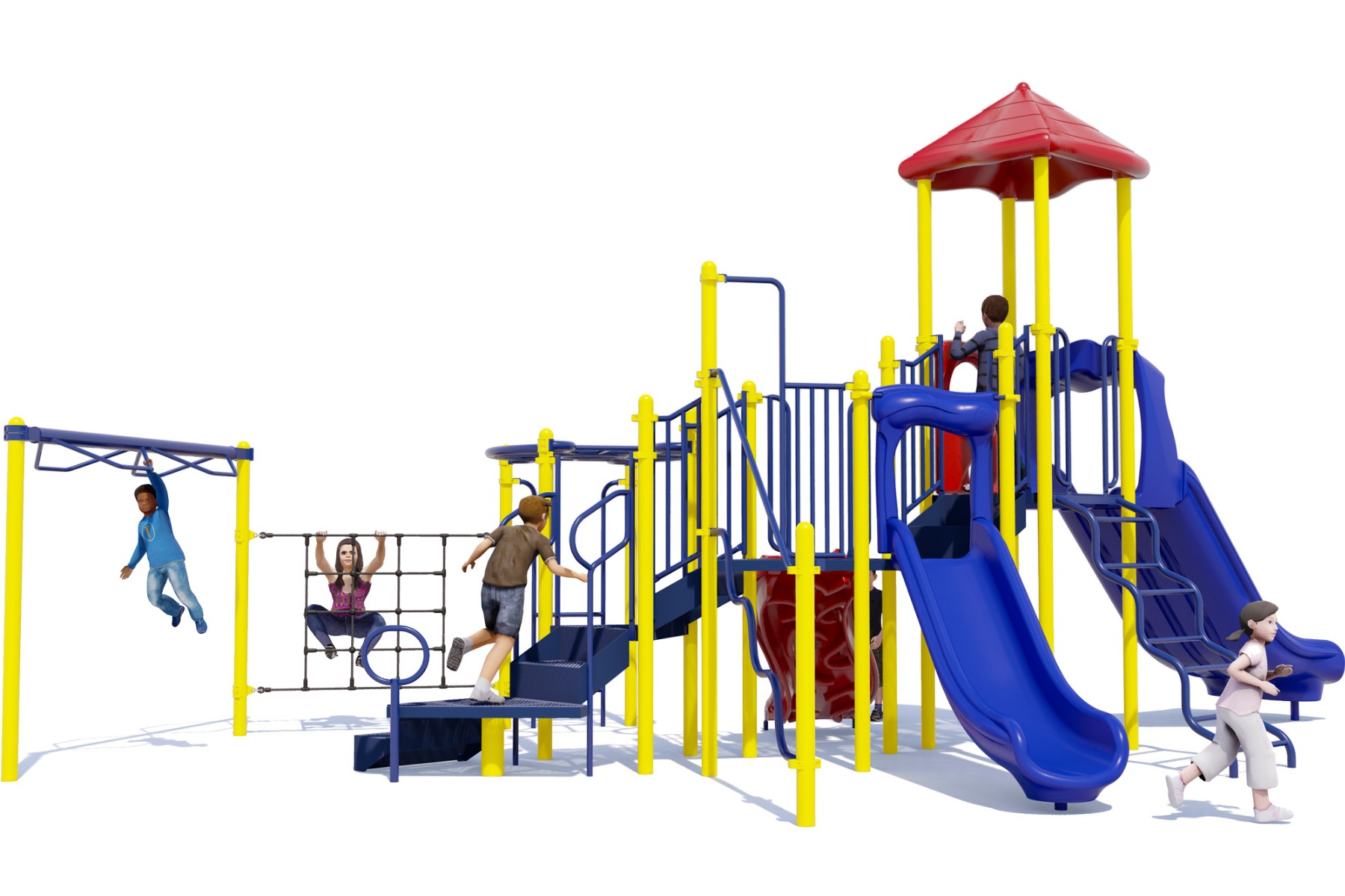 Thunder Hill - Playful - Rear | All People Can Play Commercial Playground Equipment