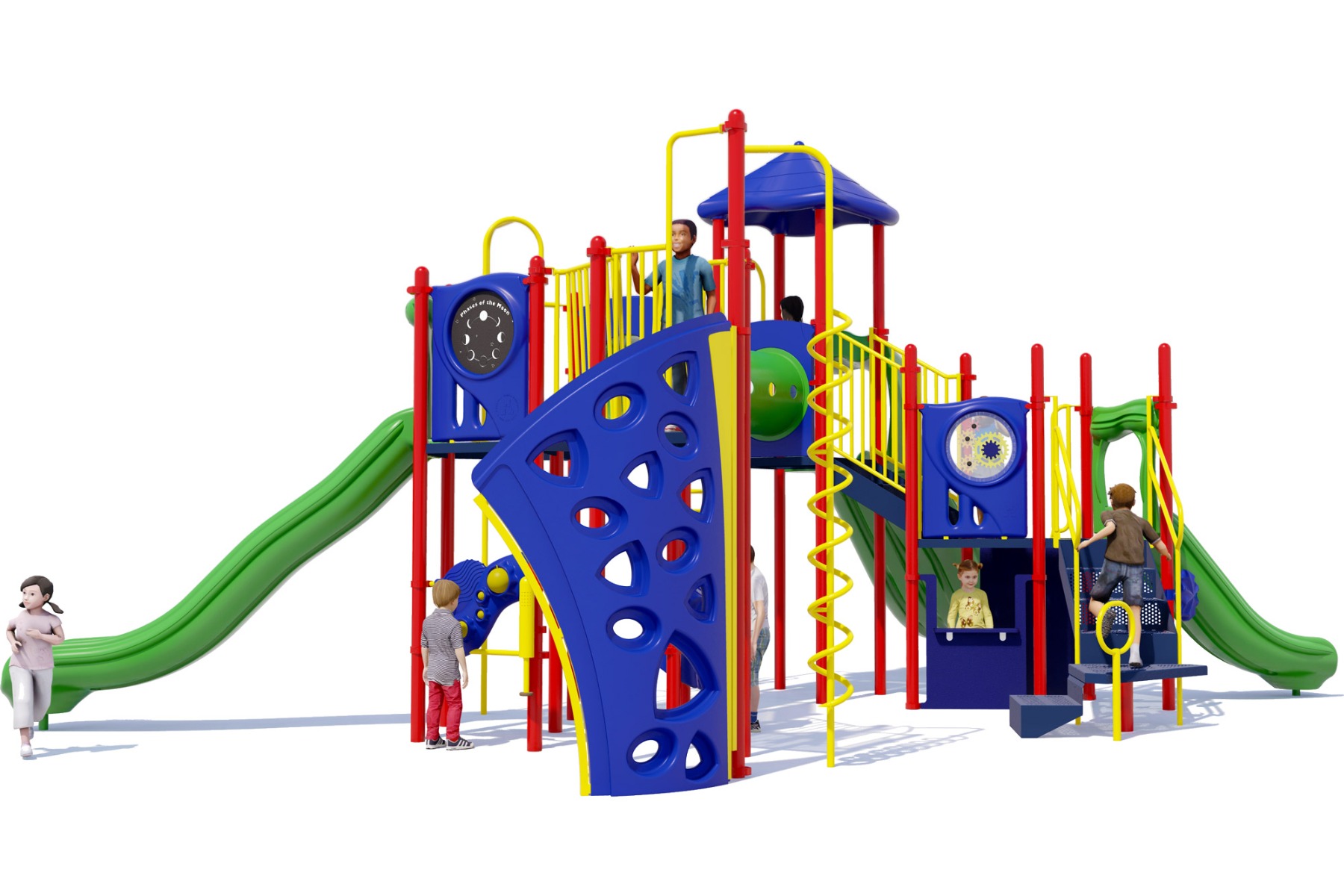 Pit Crew - Playful - Rear| All People Can Play Commercial Playground Equipment