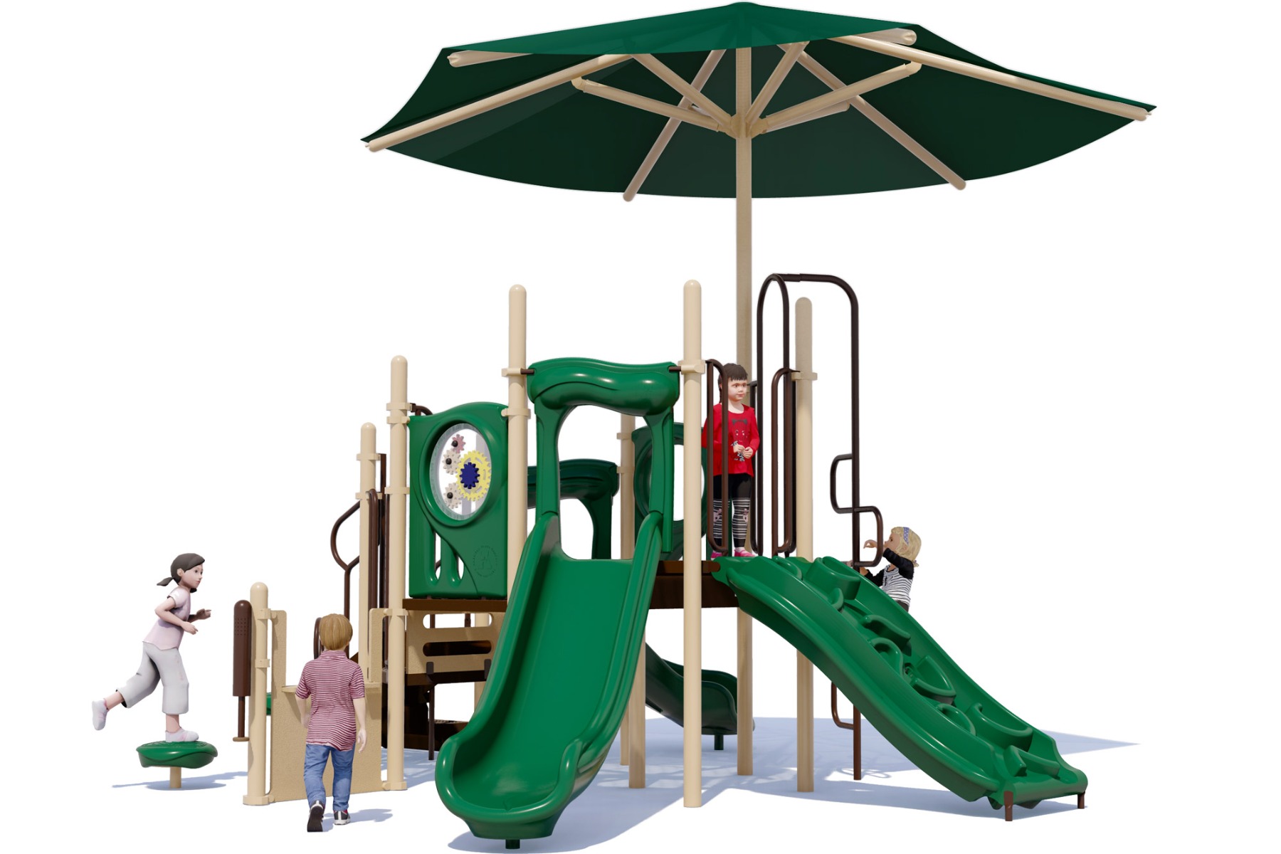 3 Blind Mice Commercial Playground Equipment | Front | Natural 