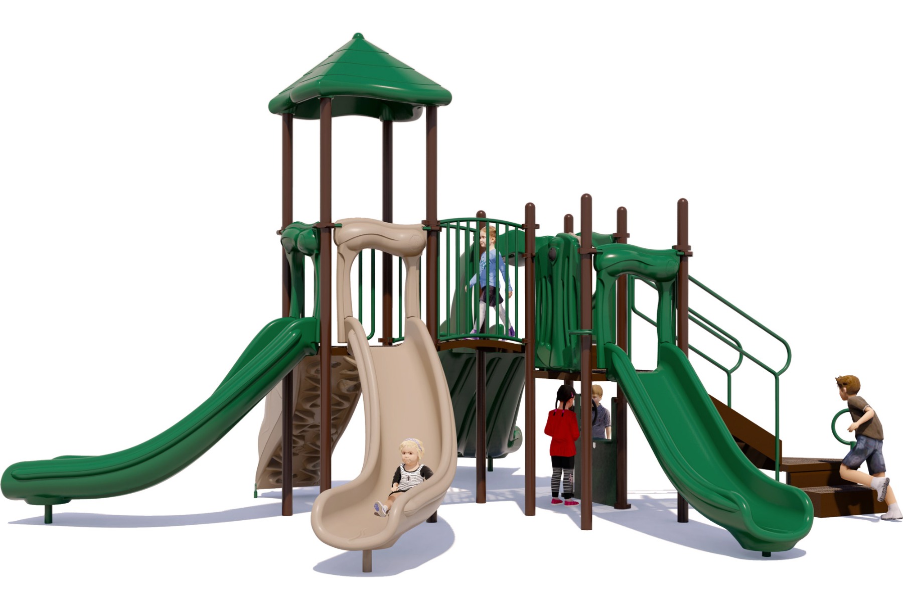 Callie's Castle Playground | Natural Color Scheme | Front View