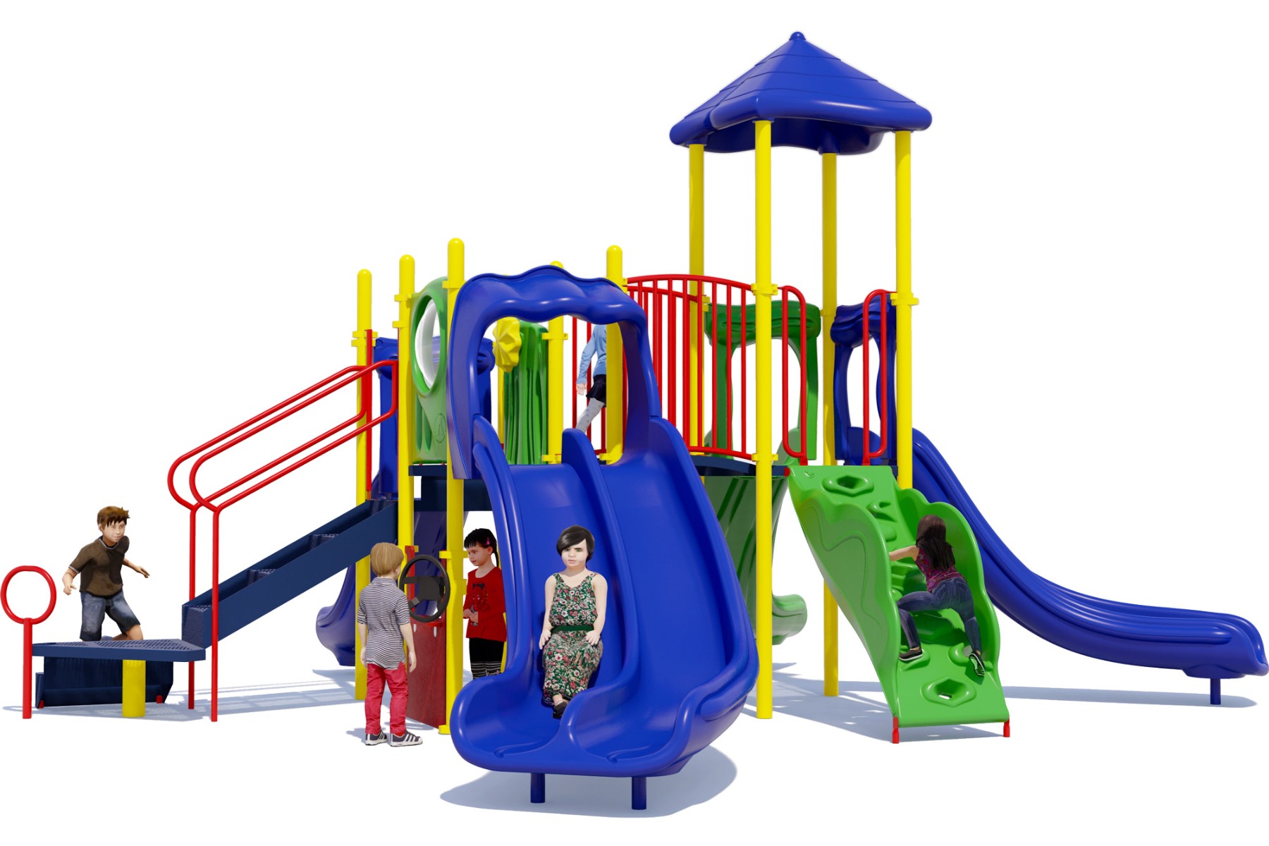 Callie's Castle Playground | Playful Color Scheme | Rear View