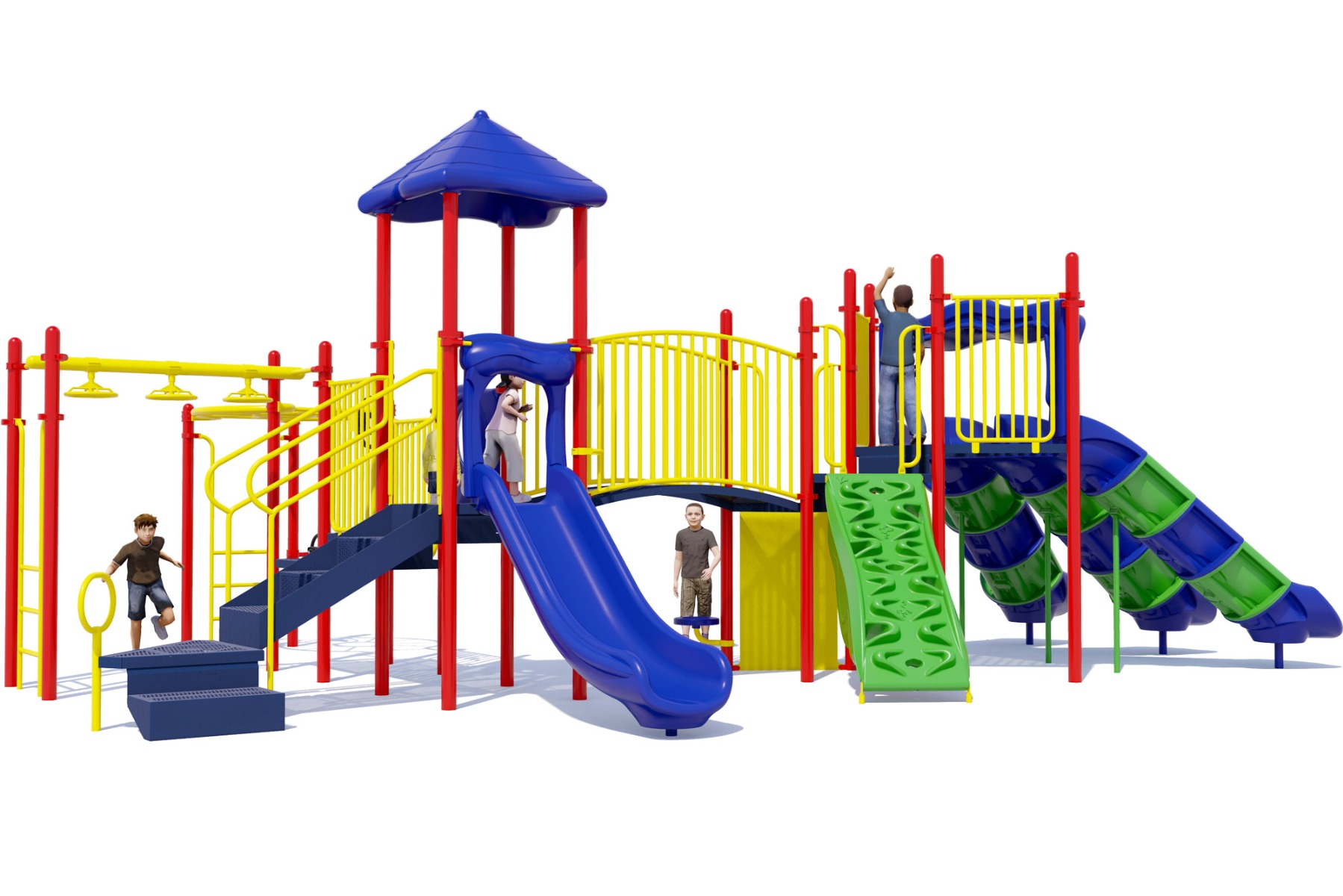 Main Event Playground Equipment | Playful Colors | Rear