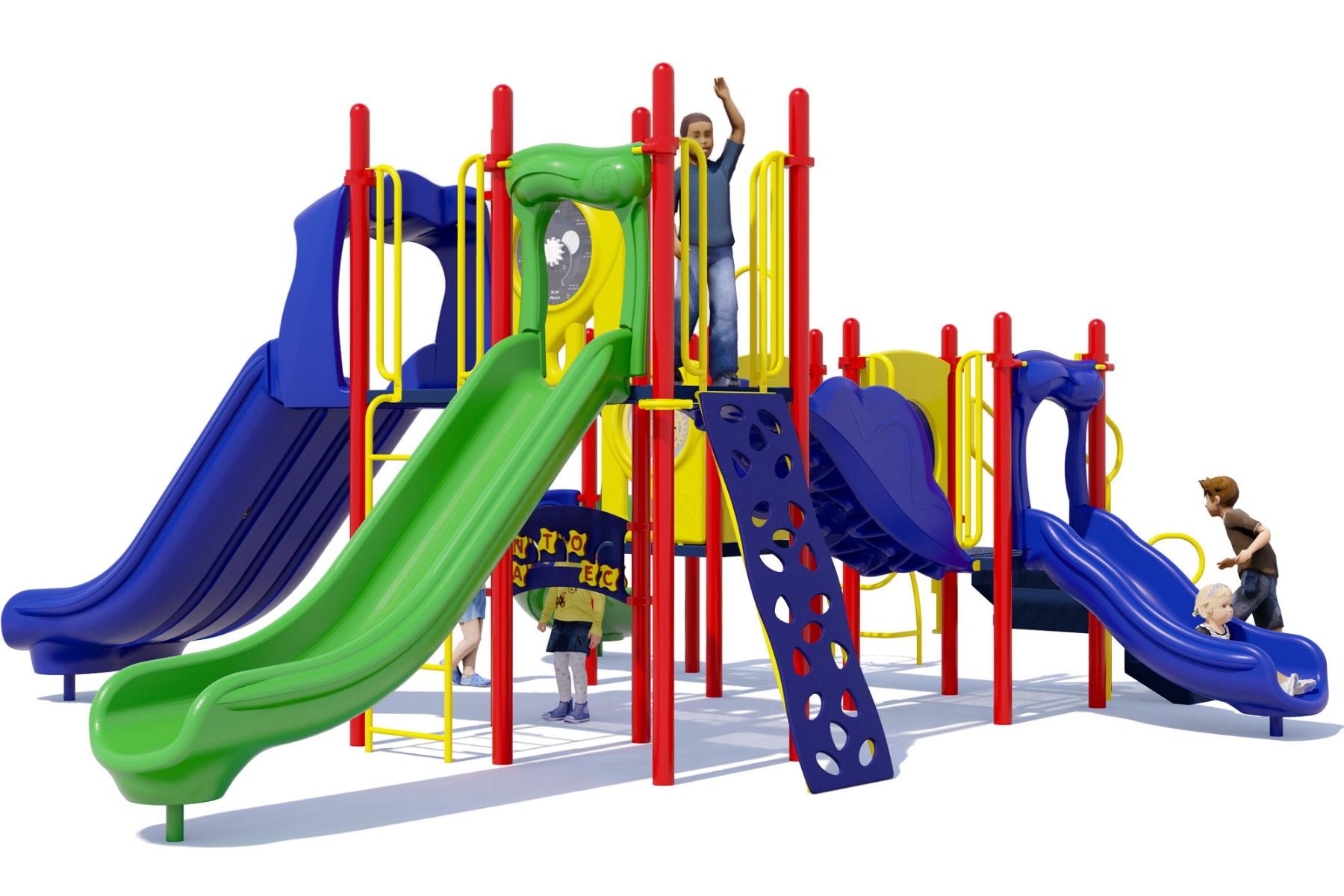 Dilly Dally Playground Structure - Front View - Playful | All People Can Play