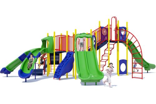 Majestic Mountain Playground - Playful Colors - Front View | APCPLAY