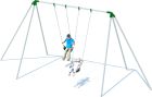 1 Bay 10' Tri-Pod Swing Frame