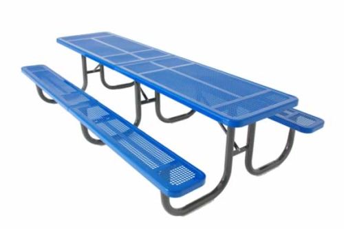 Perforated Metal 3 Leg Picnic Table