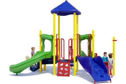 Upslide In Commercial Playground | Playful Colors | Front View