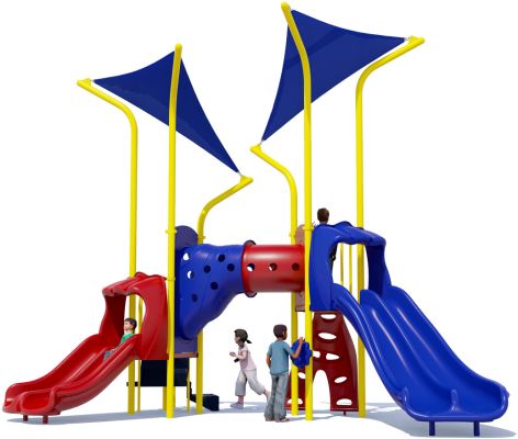 Double Whammy Playground | Playful Colors | Front View