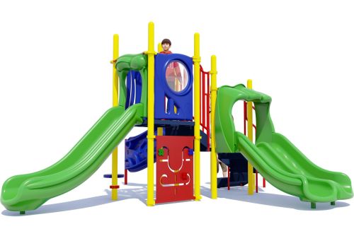 Sunnyville Play Structure | Playful Color Scheme | Front View