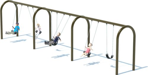 3 Bay Arch Swing Set | Swings | American Parks Company